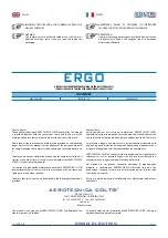 Предварительный просмотр 3 страницы Coltri Compressors EFFICIENT LINE ERGO MCH-13/ET Use And Maintenance Manual