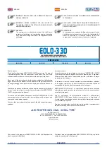 Preview for 3 page of Coltri Compressors EOLO-330 Use And Maintenance Manual