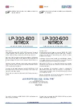 Предварительный просмотр 2 страницы Coltri Compressors LP-300 NITROX Use And Maintenance Manual