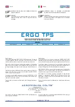 Предварительный просмотр 3 страницы Coltri Compressors PRIME LINE ERGO TPS MCH-13/ET Use And Maintenance Manual