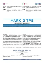 Предварительный просмотр 3 страницы Coltri Compressors PRIME LINE MARK 3 TPS MCH-13/ET Use And Maintenance Manual