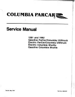 Columbia ParCar 1991 Electric Columbia Shuttle Service Manual preview