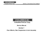 Предварительный просмотр 50 страницы Columbia ParCar Expediter EX21-24A Service Manual