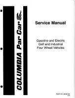 Columbia ParCar Gasoline and Electric Golf and Industrial Four Wheel Vehicles Service Manual preview