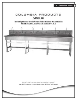 Columbia Products SANI-LAV 512FFL Series Operating Manual предпросмотр