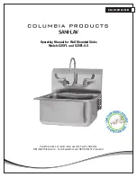 Columbia Products Sani-Lav 525FL Operating Manual preview