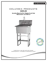 Предварительный просмотр 1 страницы Columbia Products SANI-LAV 531FF Operating Manual