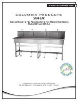 Columbia Products SANI-LAV 58F1 Operating Manual preview