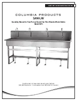 Columbia Products SANI-LAV 58F1 Operating Manual preview