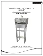 Columbia Products SANI-LAV 727F Operating Manual preview
