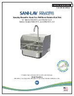 Preview for 1 page of Columbia Products Sani-Lav ES2-607L Operating Manual