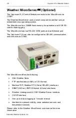 Preview for 28 page of Columbia Weather Systems Capricorn FLX 013A User Manual