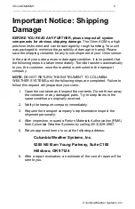 Preview for 6 page of Columbia Weather Systems Orion AQM User Manual