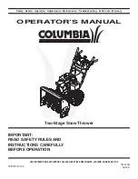 Columbia 31AE5LKH Operation Manual preview