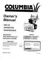 Columbia 31AE976G597 Owner'S Manual preview