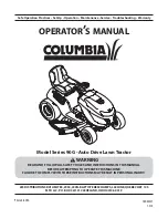 Columbia 90G series Operator'S Manual предпросмотр