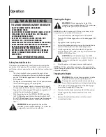 Preview for 15 page of Columbia 90G series Operator'S Manual