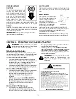 Preview for 14 page of Columbia Hydrostatic Garden Tractor Operator'S Manual