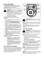 Preview for 15 page of Columbia Hydrostatic Garden Tractor Operator'S Manual