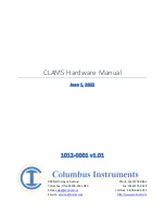 Columbus Instruments CLAMS Hardware Manual предпросмотр