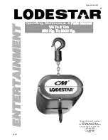 Preview for 1 page of Columbus McKinnon LODESTAR B Operating, Maintenance & Parts Manual