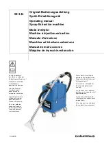 Columbus SX 344 Operating Manual предпросмотр