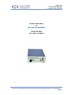 COM-power corporation PAM-840A Instruction Manual preview