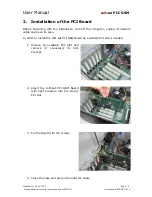 Preview for 6 page of coM.sat PCI-GSM-Board User Manual