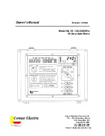 Предварительный просмотр 1 страницы Comar Electric 50-120-240 Owner'S Manual