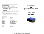 Preview for 2 page of Comar Systems AIS-2-USB Installation And Quick Reference Manual