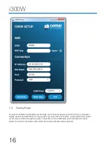 Preview for 16 page of Comar Systems i300W User Manual