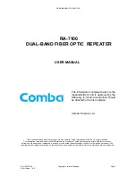 Предварительный просмотр 1 страницы COMBA RA-7100 User Manual