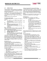 Preview for 14 page of COMBAT ECO105A Operating, Installation And Maintenance Manual