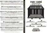 Combelle PARC CARRE User Manual предпросмотр