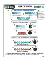 Preview for 7 page of Combi-Cam miniK 10 Operating Manual