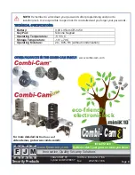 Preview for 8 page of Combi-Cam miniK 10 Operating Manual