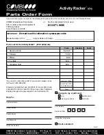 Preview for 8 page of Combi Activity Rocker 9710 Instruction Manual