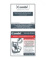 Combi Avatar 8100 Series Instruction Manual preview