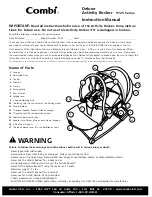 Предварительный просмотр 1 страницы Combi Deluxe Activity Rocker 9725 Series Instruction Manual