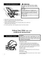 Предварительный просмотр 5 страницы Combi Easy Glider 9800 Series Instruction Manual