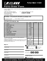 Preview for 12 page of Combi Perfect Match 6525 Instruction Manual