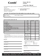 Preview for 12 page of Combi Torino DX Instruction Manual