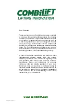 Preview for 1 page of CombiLift C2500CB Manual