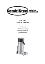 Preview for 1 page of CombiSteel 7013.2500 User Manual