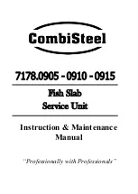 CombiSteel 7178.0905 Instruction & Maintenance Manual предпросмотр