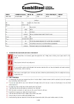 Предварительный просмотр 12 страницы CombiSteel 7478.1500 Instruction Manual