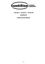 CombiSteel Bain-Mari 7478.0125 Instruction Manual preview