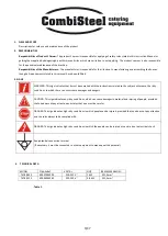 Preview for 3 page of CombiSteel Bain-Mari 7478.0125 Instruction Manual