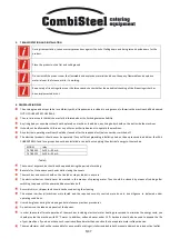 Preview for 5 page of CombiSteel Bain-Mari 7478.0125 Instruction Manual