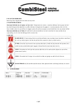 Preview for 13 page of CombiSteel Bain-Mari 7478.0125 Instruction Manual